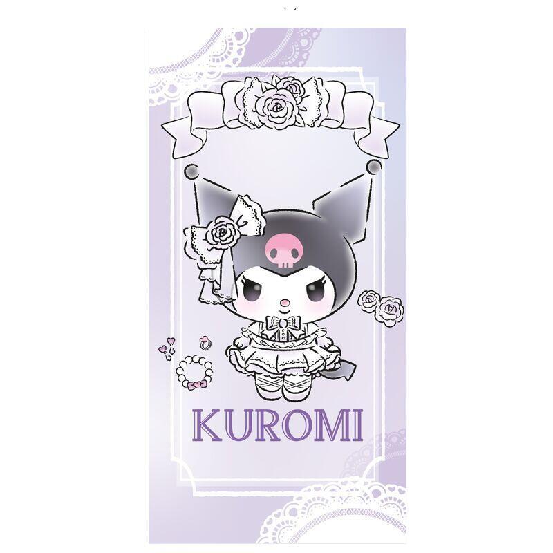 toalla-kuromi-sanrio-microfibra