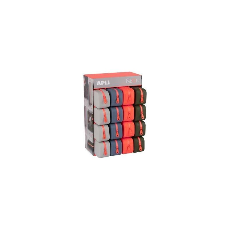 apli-estuche-de-silicona-neon-rectangular-expositor-de-16-csurtidos