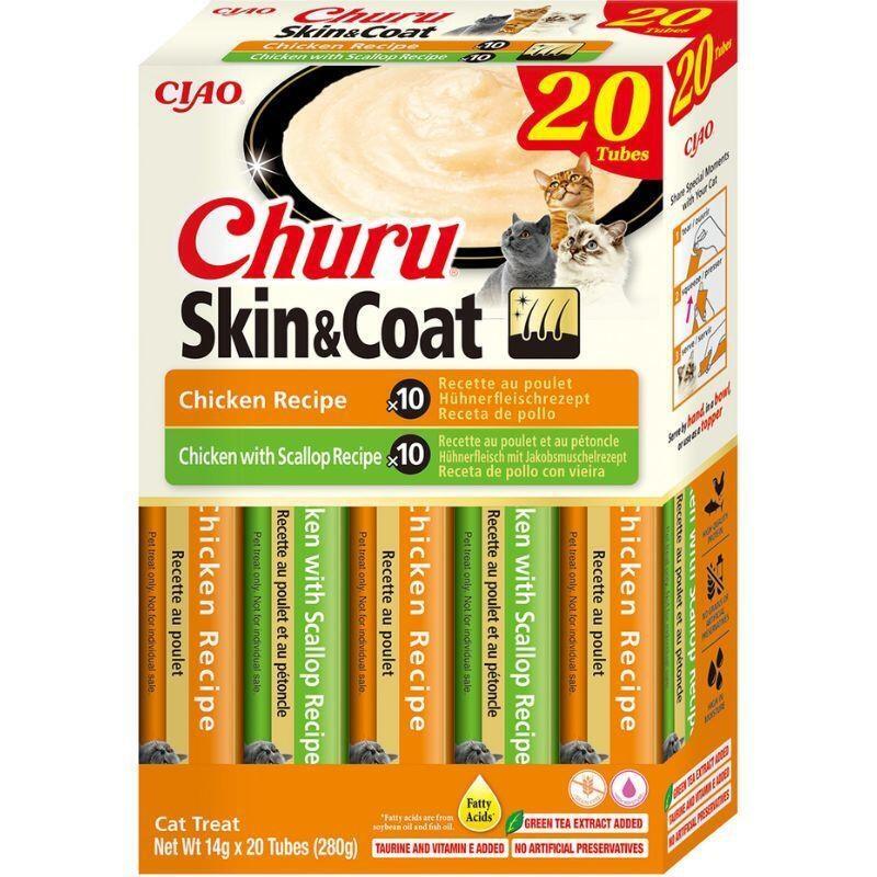 inaba-cat-churu-premios-de-pollo-para-gatos-piel-y-pelo-20-x-14-g-280-g