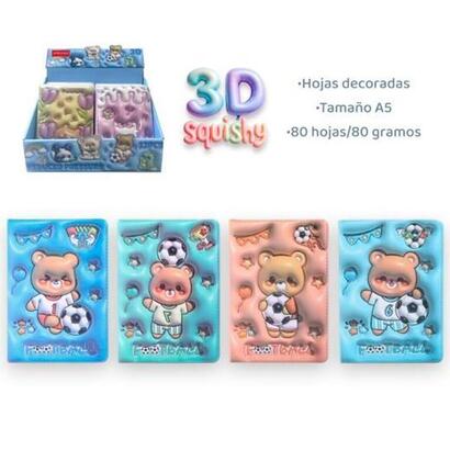 roymart-libretas-3d-futbol-and-bear-80h-decoradas-a5-80gr-4-disenos-expositor-12-ud
