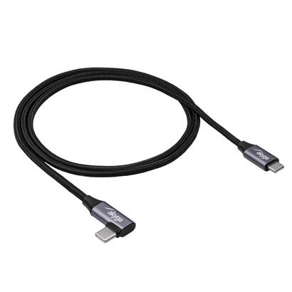 akyga-cable-usb-ak-usb-54-usb-tipo-c-m-usb-tipo-c-m-angle-ver-20-60w-1m