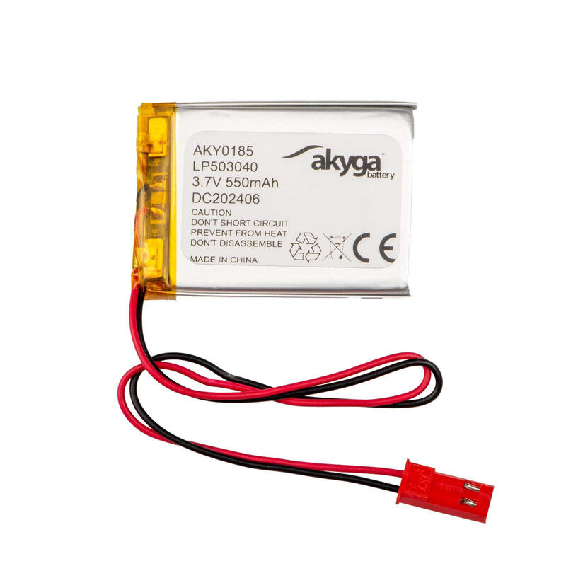 akyga-lithium-polymer-battery-aky0185-lp503040-li-po-37v-550mah-pcm-jst-254-2pin-connector-150mm akyga-lithium-polymer-battery-aky0185-lp503040-li-po-37v-550mah-pcm-jst-254-2pin-connector-150mm