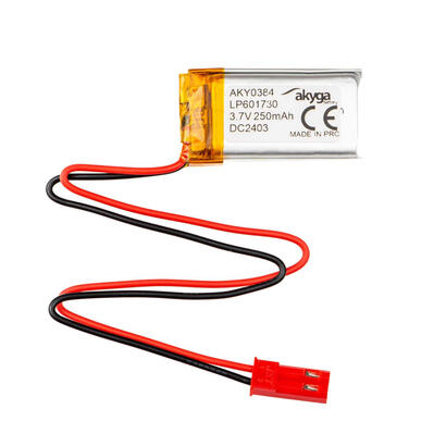 akyga-lithium-polymer-battery-aky0384-lp601730-li-po-37v-250mah-pcm-jst-254-2-pin-connector-150mm