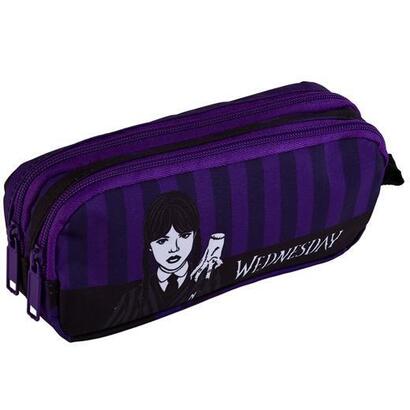 toybags-portatodo-wednesday-miercoles-addams-y-enid-gamer-case-doble-compartimento