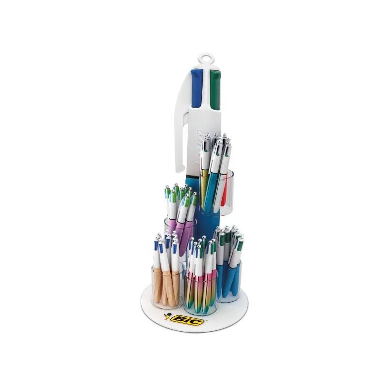 bic-4-colours-expositor-de-60-boligrafos-de-bola-retractiles-punta-media-de-10mm-tinta-con-base-de-aceite-4