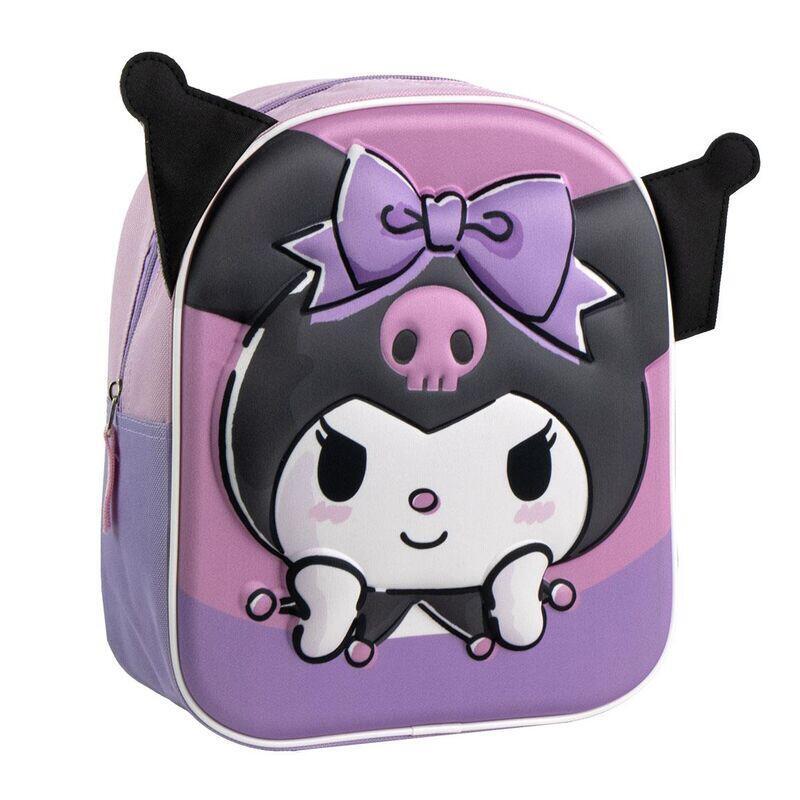 mochila-3d-kuromi-hello-kitty-28cm