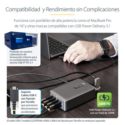 startechcom-424deu-usb-c-charger-cargador-de-dispositivo-movil-universal-gris-corriente-alterna-carga-rapida-interior