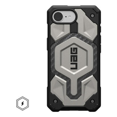 uag-funda-monarch-pro-con-magsafe-titanio-apple-iphone-16e