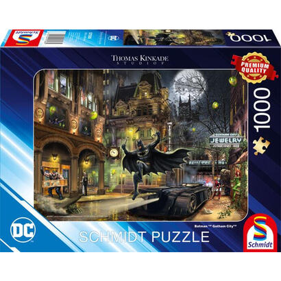 schmidt-spiele-thomas-kinkade-studios-dc-batman-gotham-city-rompecabezas-negro-1000-piezas-57588