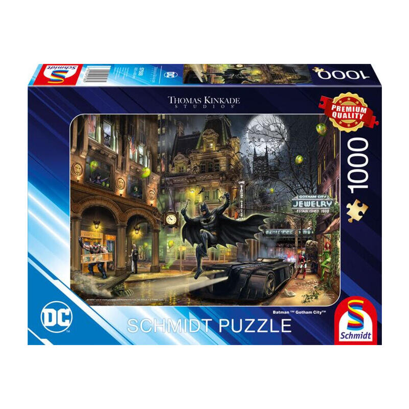schmidt-spiele-thomas-kinkade-studios-dc-batman-gotham-city-rompecabezas-negro-1000-piezas-57588