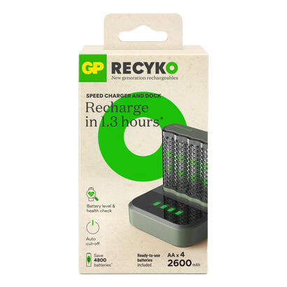 cargador-gp-recyko-m452-4-fold-lcd-model-docking-st-4x-aa-nimh-2600mah