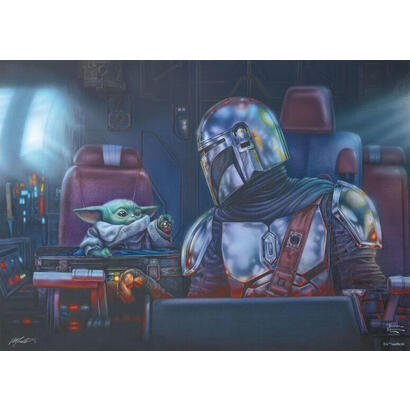 juegos-schmidt-thomas-kinkade-studios-star-wars-the-mandalorian-dos-para-la-carretera-puzzle-1000-parts-57378