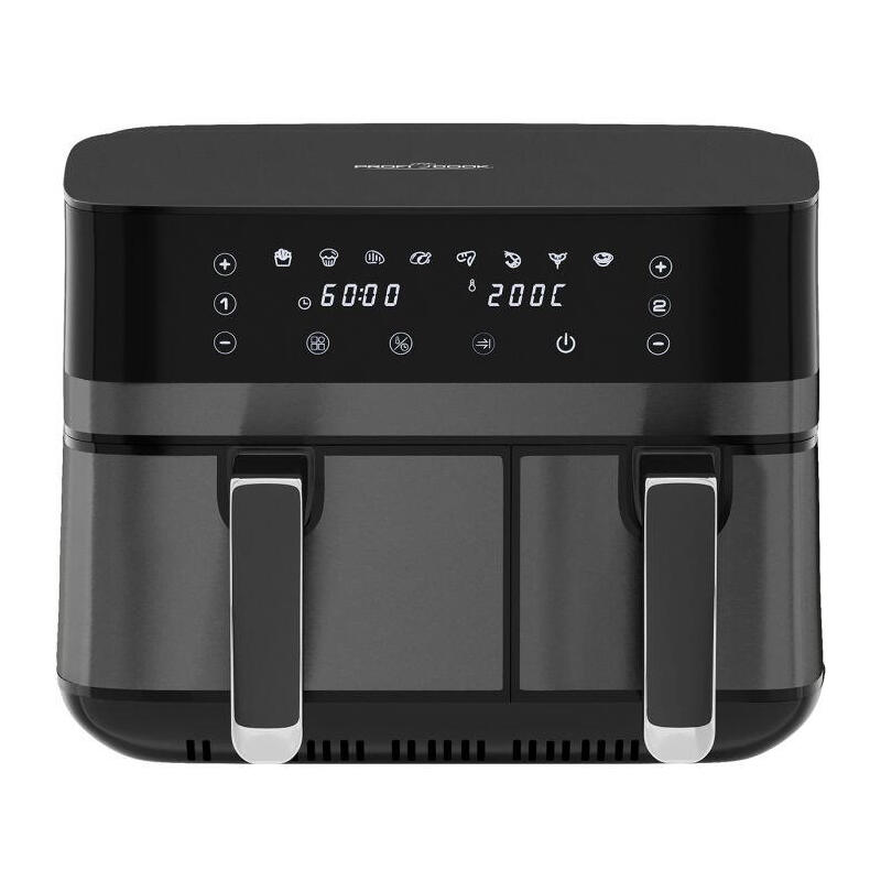 freidora-proficook-pc-fr-1295-h-de-aire-caliente-acero-inoxidable-oscuronegro
