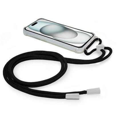 funda-cool-iphone-15-transparente-negro