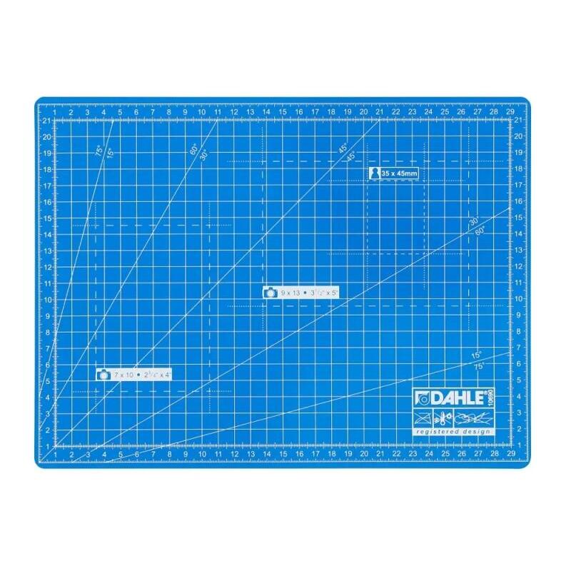 dahle-10690-plancha-de-corte-a4-22x30cm-5-capas-con-nucleo-resistente-al-corte-lineas-de-orientacion-azul