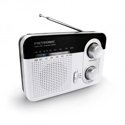 metronic-radio-portatil-amfm-y-onda-larga-colo-blanco