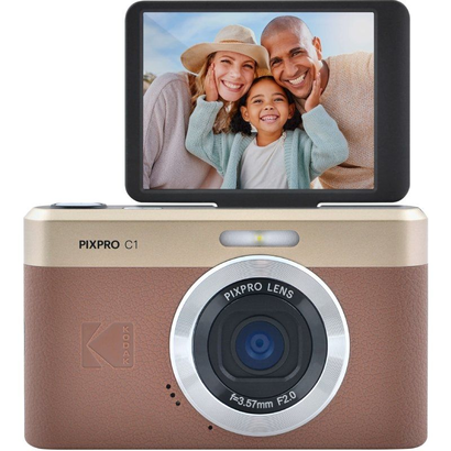 camara-digital-kodak-pixpro-c1-13mp-zoom-optico-4x-marron