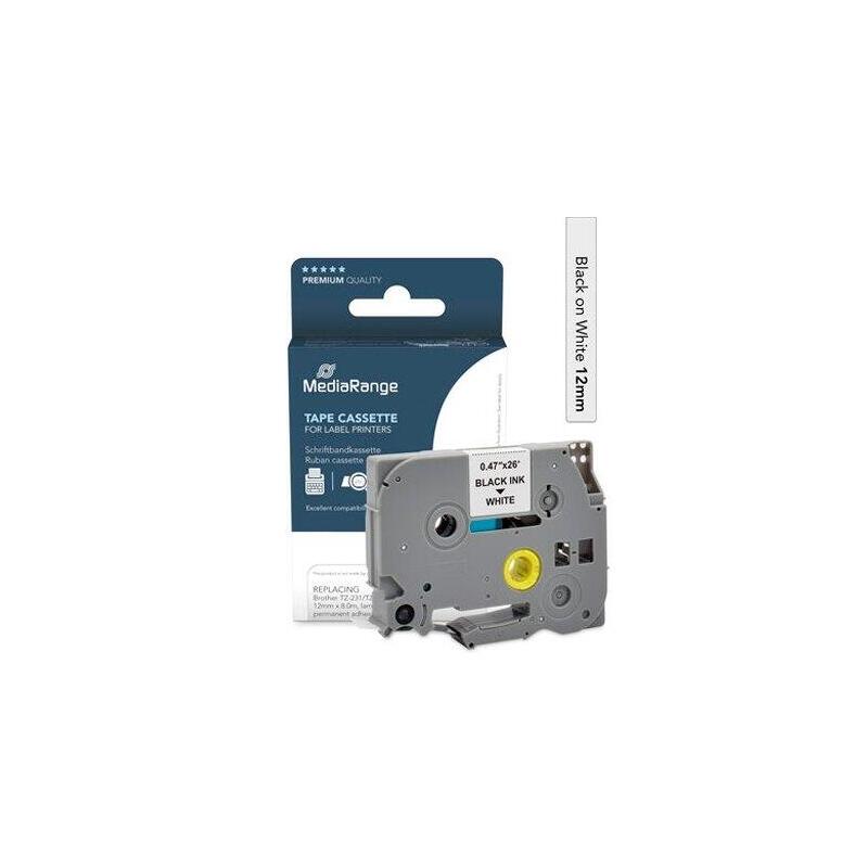 mediarange-schriftbandka-brother-tz-231-tze-231-12mm-8m-sch mediarange-schriftbandka-brother-tz-231-tze-231-12mm-8m-sch