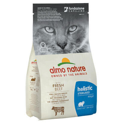 alimento-seco-para-gatos-almo-nature-holistic-sterilised-beef-2kg