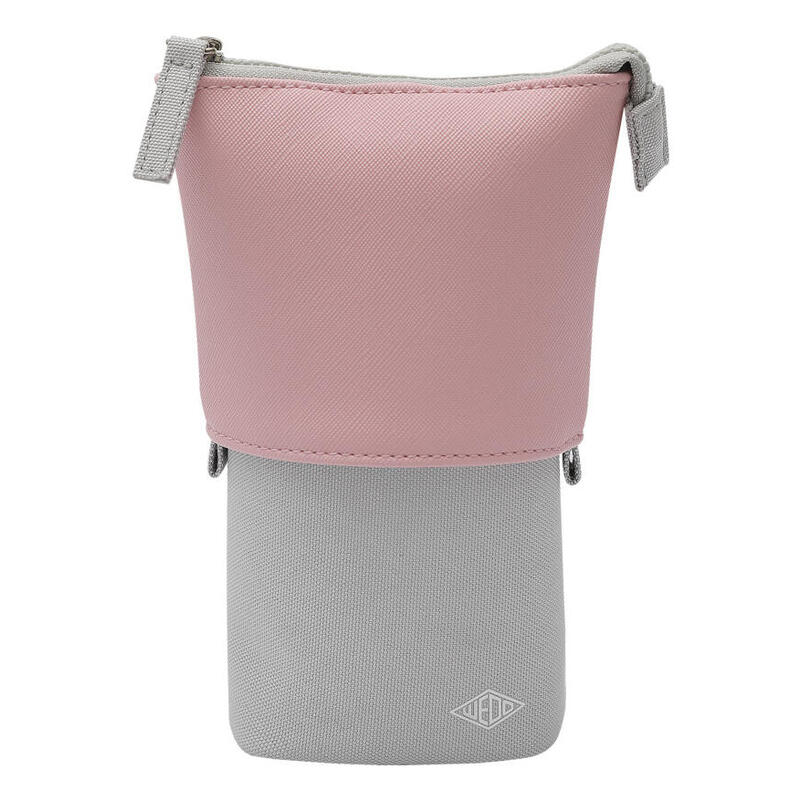 wedo-242-73009-estuche-suave-tela-imitacion-piel-poliester-gris-rosa