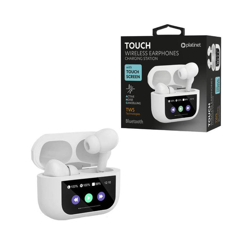 platinet-auriculares-tws-bluetooth-54-pantallla-tactil-remoto-300mah-blanco-pm1005w