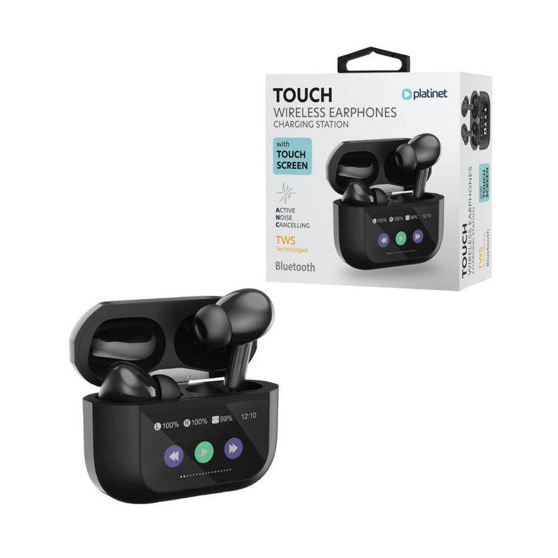 platinet-auriculares-tws-bluetooth-54-pantallla-tactil-remoto-300mah-negro-pm1005b