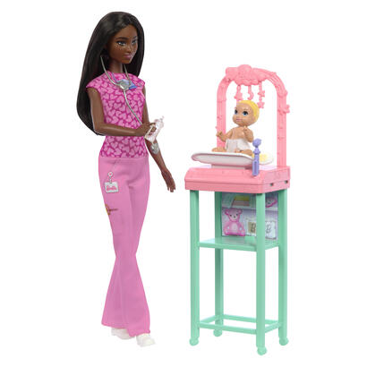 lalka-barbie-lekarz-pediatra-ciemne-wlosy