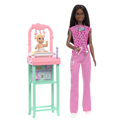 lalka-barbie-lekarz-pediatra-ciemne-wlosy