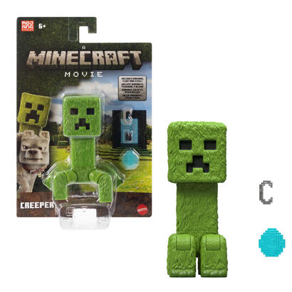 mattel-minecraft-movie-creeper-figura-de-accion-y-accesorios-juego-de-figuras-de-juguete-con-figura-de-10-cm-jfr58
