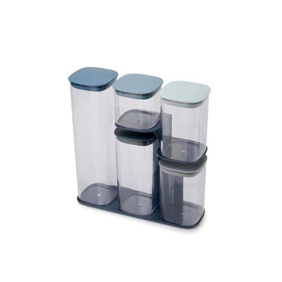 joseph-joseph-podium-rectangular-establecer-azul-transparente-5-piezas