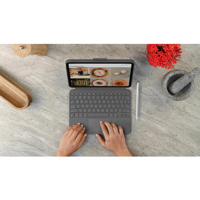 funda-con-teclado-espanol-ipad-logitech-combo-touch-gris-smart-connector-qwerty