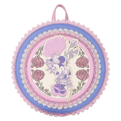 mochila-floral-minnie-disney-loungefly-23cm