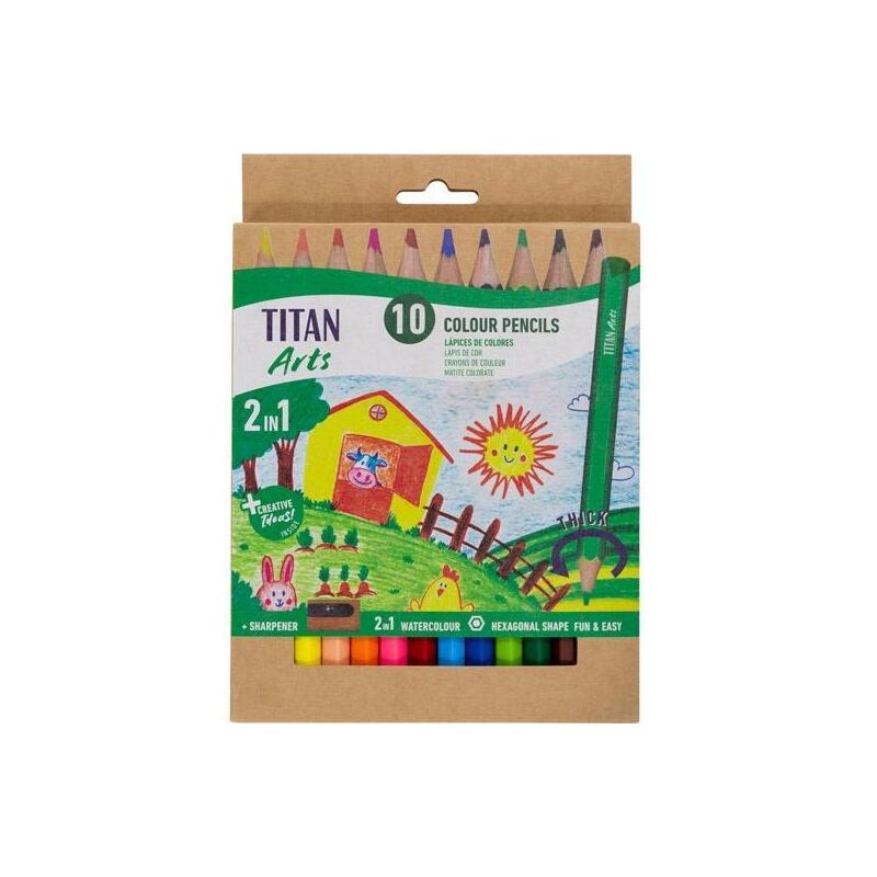 titan-arts-lapices-de-colores-iniciacion-surtidos-estuche-10-ud-sacapuntas