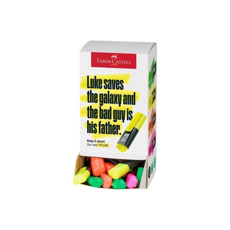 faber-castell-marcador-textliner-surtido-neon-expositor-carton-60-ud