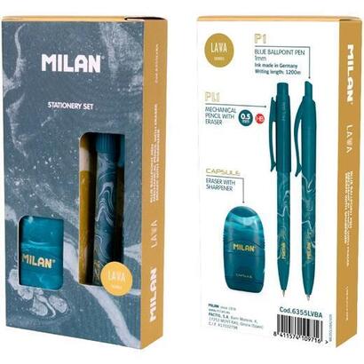 milan-caja-regalo-serie-lava-con-boligrafo-p1-portaminas-pl1-05-y-afilaborra-capsule-azul