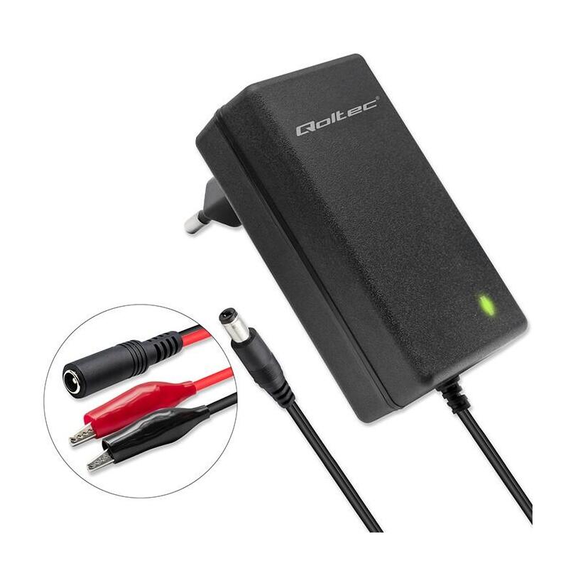 qoltec-52423-automatic-charger-for-agm-gel-std-6v-12v-battery-15a-rectifier-with-led-indicator