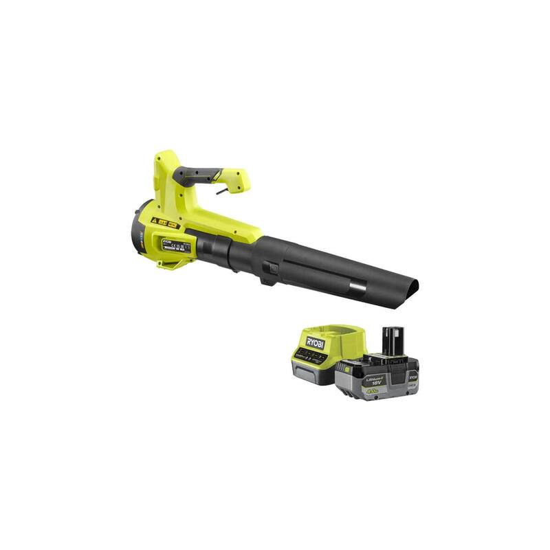 ryobi-one-blower-de-hoja-inalambrica-ry18blb-140-18-volt-hojas-de-la-hoja-verdenegro-bateria-de-iones-de-litio-40ah-5133006365