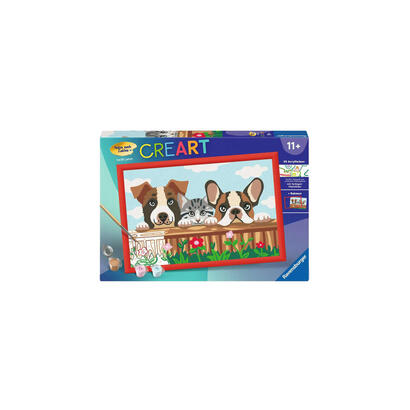 ravensburger-creart-perros-y-gatos-pintura-23855