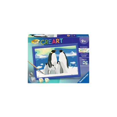ravensburger-creart-familia-de-pinguinos-pintura-25888