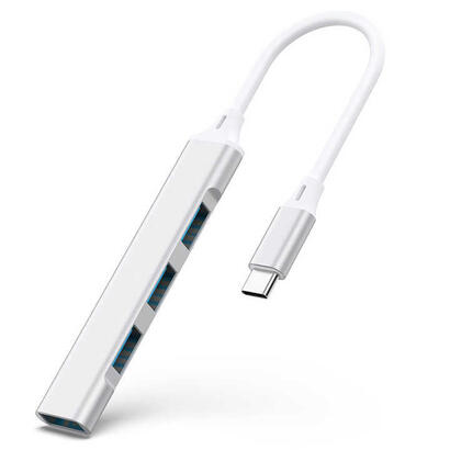 hub-4-puertos-usb-c-a-4x-usb-30-de-alta-velocidad-plata