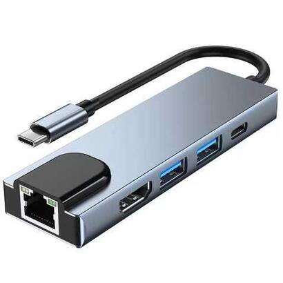 adaptador-usb-c-para-portatil-con-2-x-usb-30-1-x-usbc-pd100w-1-x-hdmi-4k-1-x-red-lan-rj45