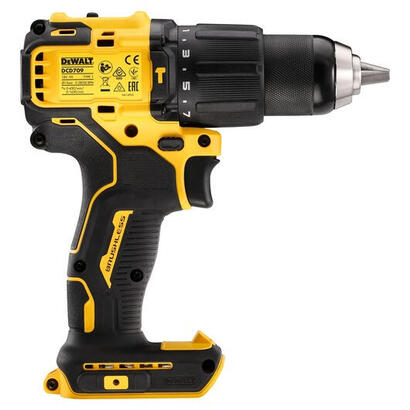taladro-de-impacto-dewalt-dcd709n-xj-18-v-sin-bateria-ni-cargador-amarillo-negro