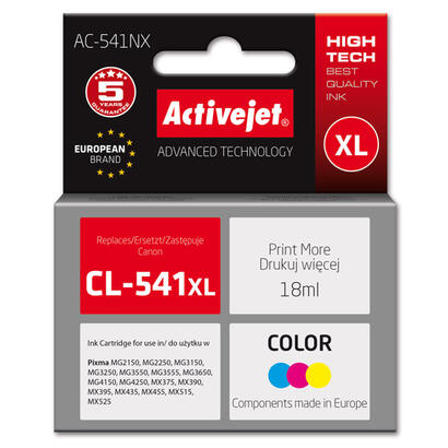 tinta-activejet-para-canon-repuesto-canon-cl-541xl-supreme-ac-541nx-18-ml-azul-amarillo-rojo