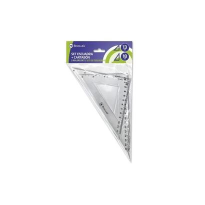 bismark-pack-de-escuadra-13cm-y-cartabon-18cm-fabricados-en-plastico-ideal-para-el-colegio-transparentes