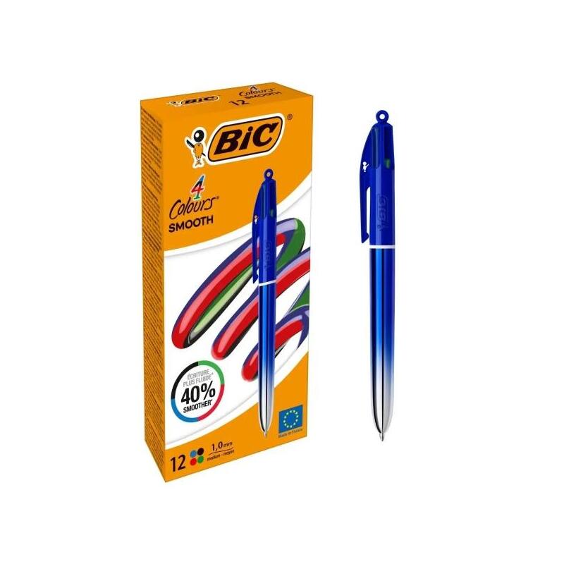 pack-de-12-unidades-bic-4-colours-smooth-gradient-azul-boligrafo-de-bola-retractil-punta-media-de-10mm-escritura