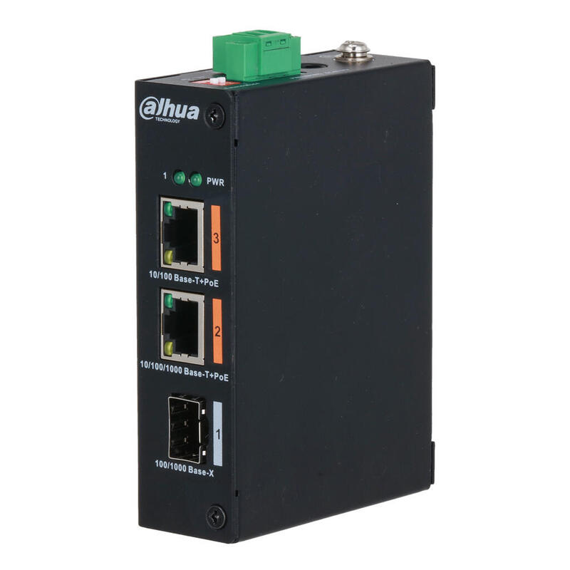 dahua-pfs3103-1gt1et-60-v2-switch-hardened-poe-20-2-puertos-1p-10100-1p-gigabit-1sfp-uplink-gigabit-60w-nomanejable-layer2