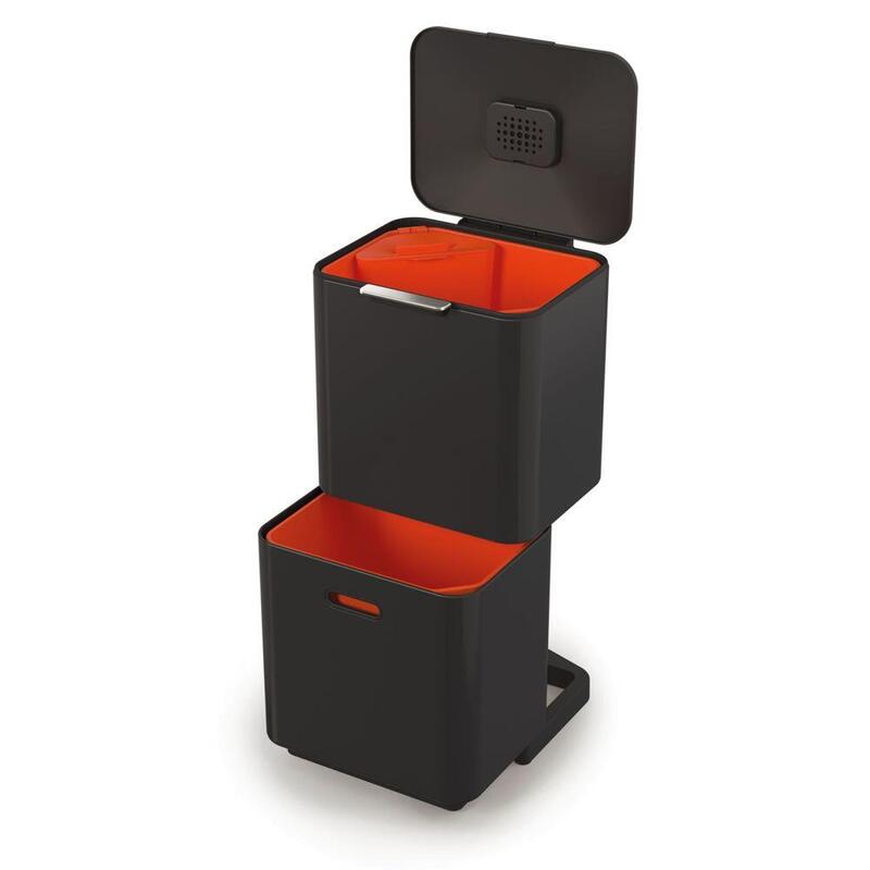 joseph-joseph-totem-max-60l-black-waste-recycling-bin