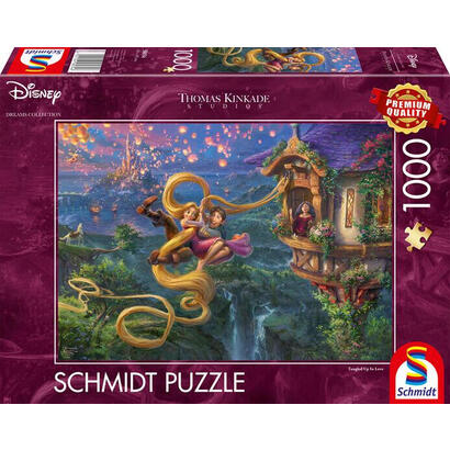 schmidt-spiele-thomas-kinkade-studios-disney-dreams-collection-rapunzel-enredado-en-el-amor-rompecabezas-de-1000-piezas-58034