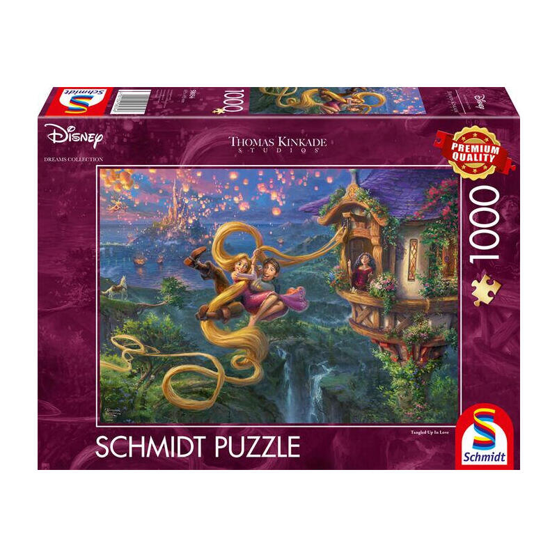 schmidt-spiele-thomas-kinkade-studios-disney-dreams-collection-rapunzel-enredado-en-el-amor-rompecabezas-de-1000-piezas-58034
