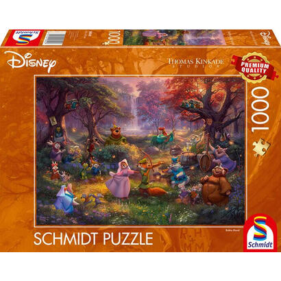 schmidt-spiele-thomas-kinkade-studios-disney-robin-hood-rompecabezas-de-1000-piezas-58040